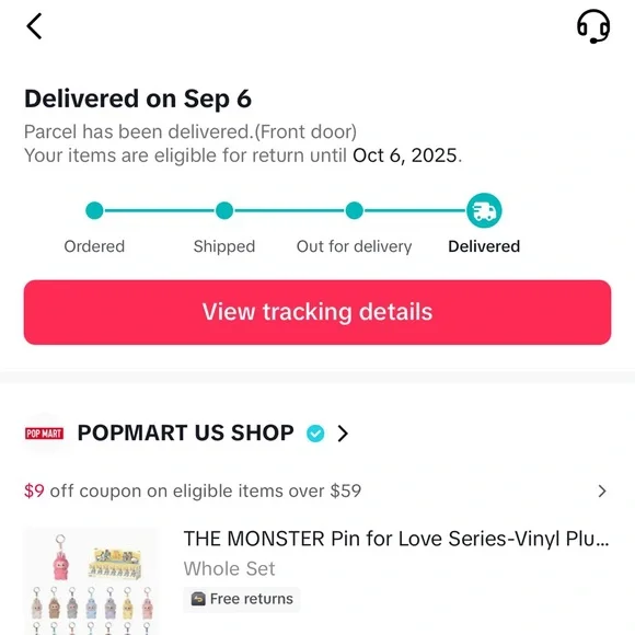 Pin For Love Vinyl Plush “K” Pendant - Picture 6 of 6